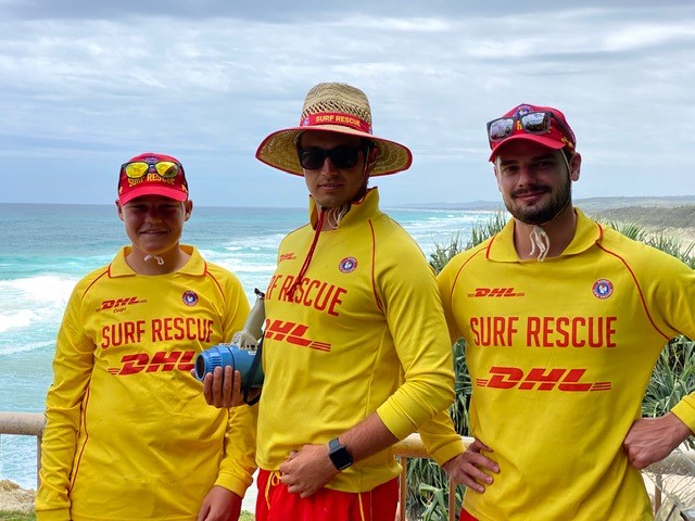 3 men lifesavers point lookout surf life saving club